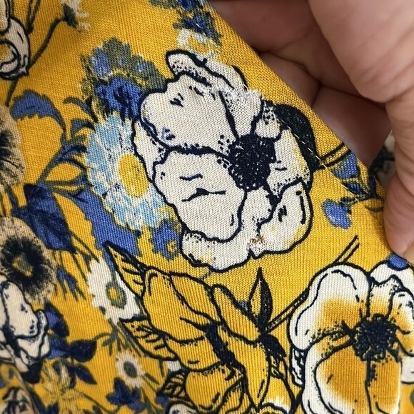 Dolcevida  mustard yellow floral romper Large - Picture 6 of 16